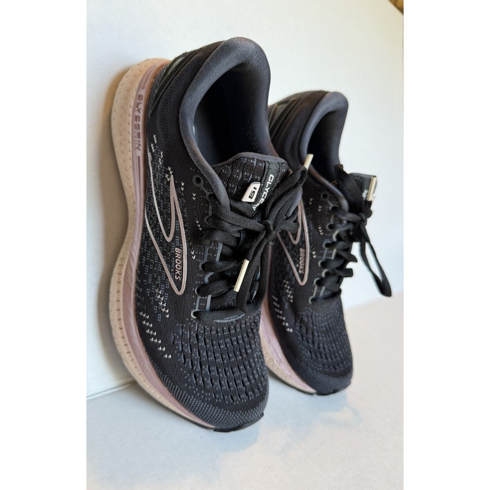 Brooks Glycerin 19 Athletic Running Shoes Sneakers black, rose gold Womens US 7